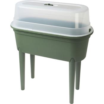 Anzuchttisch mit Lüftungsschieber, grün, 77 x 38 x 84 cm: optimale Keimung & Wachstum, wetterfest & belüftet, ideal für Gemüse, Kräuter & Blumen