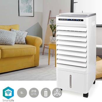 Preview: WLAN SmartLife Luftkühler: Kühlen, Entfeuchten, Lüften, App-Steuerung - Moderner Raumkühler für perfektes Klima - Komfortable Bedienung