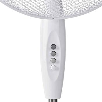 Preview: Standventilator, weiss, höhenverstellbar, 45 W, Ø 40 cm