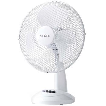 Preview: Tischventilator mit 3 Geschwindigkeitsstufen, weiss, 35 W