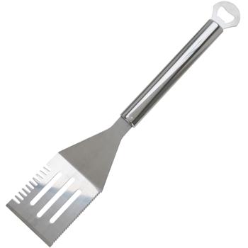 Preview: Edelstahl Grillbesteck Set (3-teilig): Grillzange, Wender & Gabel in Profi-Qualität, langlebig, leicht zu reinigen & perfekt für jeden Grill