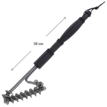 Preview: Grillbürste Edelstahl 40 cm – effektive Reinigung gegen Fett, Kohle & Grillrückstände – extra langer Griff schützt vor Hitze – vielseitig einsetzbar