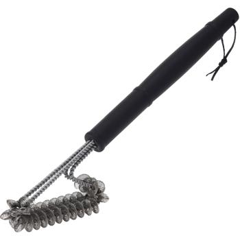 Grillbürste Edelstahl 40 cm – effektive Reinigung gegen Fett, Kohle & Grillrückstände – extra langer Griff schützt vor Hitze – vielseitig einsetzbar