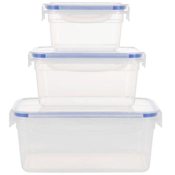 Preview: Vorratsboxen 6er-Set transparent - Für Müsli, Mehl, Zucker & Reis - 2x 500, 2x 900, 2x 1500 ml - Spülmaschinenfest & BPA-frei