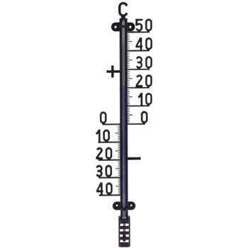 Wandthermometer 25cm - Grosses Analog-Thermometer für den Aussen- & Innenbereich, Temperaturanzeige -50 bis +40°C, einfach zu montieren