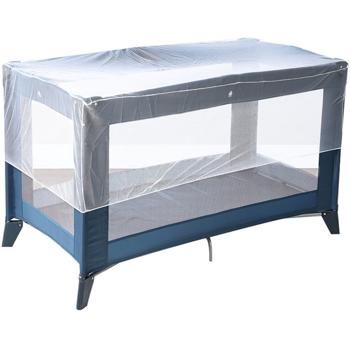 Moskitonetz für Babybett - Flexibler Insektenschutz für Kinderwagen, Babyschale & Bett - 130x70x33 cm, faltbar, weiss - Stichfreie Spaziergänge