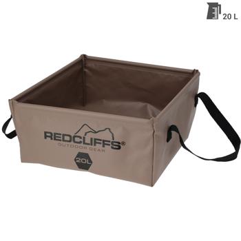 Preview: Faltbares 20L Camping Spülbecken: Platzsparend & leicht für Outdoor, Robust, wasserdicht & vielseitig einsetzbar für Geschirr, Wäsche & mehr