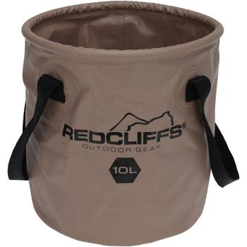 Preview: Faltbarer Camping-Eimer 10 Liter - Platzsparender Wassereimer mit 2 fixierbaren Henkeln - Robuster Kunststoff für Garten, Reise, Camping & Haushalt