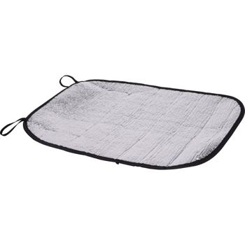 Preview: 2er-Set Alu Sitzkissen Thermo-Sitzmatte 35x44cm - Wasserdicht, Faltbar, Thermoeffekt - Ideal für Camping, Outdoor, Stadion, Festivals - Inkl. elastischer Bänder
