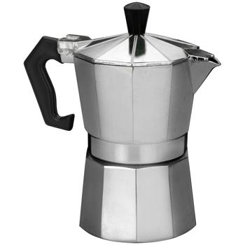 Preview: Espressokocher (3 Tassen/150 ml), Aluminium - Klassisch, schnell, aromatisch - Italienischer Espressogenuss für Zuhause