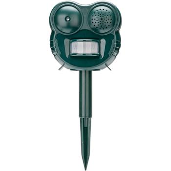 Preview: Wirkungsvolle Ultraschall Tierabwehr mit LED-Blitzlicht & PIR-Sensor – 2-in-1 Tierschreck, 70 m² – Vertreibt Katzen, Hunde & Wildtiere