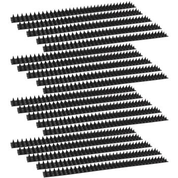 Anti-Kletter-Streifen 20er Set Schwarz 50 x 4.5cm – Effektiver Tierabwehr Spikes-Schutz, Einfache Anwendung