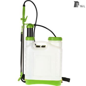 Preview: Professioneller 16L Pump-Drucksprüher - für Dünger & Pflanzenschutzmittel in Haus & Garten - Robust, Polypropylen mit Edelstahllanze