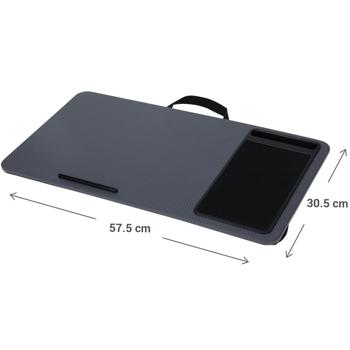 Preview: Komfortabeler Laptoptisch fürs Bett, 57,5 x 30,5 x 4 cm: Für entspanntes Arbeiten & Serien schauen, leicht & stabil