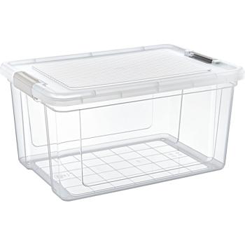 Preview: 6er-Set Vorratsboxen Transparent (1,25–30L): Robuste Aufbewahrungsboxen & Frischhalteboxen mit Deckel für Haushalt, Ordnung, Küche & Vorräte