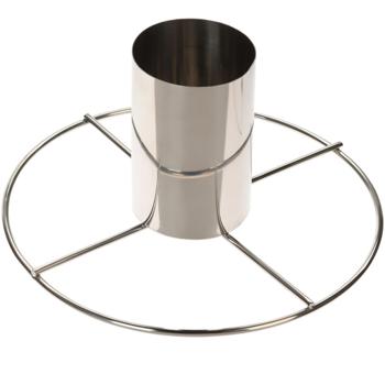 Preview: Poulet Bräter Edelstahl - Für saftigen Pouletbraten auf Grill & Backofen - Hygienisch, robust, langlebig - 20x10 cm Hähnchen Röster