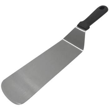 Preview: Barbecuespachtel - Grillwender aus stabilem Edelstahl - ergonomischer Griff, 36x7,2cm - ideal zum Wenden von Grillgut, zur Reinigung der Grillplatte