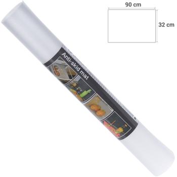 Preview: Anti-Rutsch-Matte 90x32cm transparent – Ideal für Kühlschrank Schubladen & Wohnwagen – Lebensmittelecht zuschneidbar - Robuste Mehrzweck-Schutzmatte