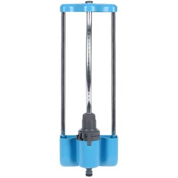 Preview: 2er-Set Rasensprenger schwenkbar - Sanfte Bewässerung grosser Flächen, 17 Sprühlöcher - Robust aus Kunststoff & Aluminium - Für Rasen & Beete