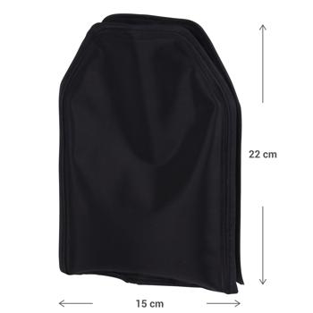 Preview: 4er-Set Flaschenkühler - Kühlt Wein/Getränke zuverlässig für Stunden - Integrierter Kühl-Akku, 15x22.5cm, leicht 48g, schwarz, Polyester