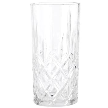 Preview: Elegantes Gläser-Set 4er-Set - Kristall-Look Design - je 300 ml - Ideal für Drinks, Cocktails & Wasser - Spülmaschinenfest - Stilvolle Deko