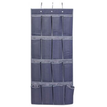 Schrank-Hängeregal - 16 Fächer für mehr Ordnung im Kleiderschrank & Accessoires - Hänge-Organizer 45x110x16cm - Dunkelgrau Textil