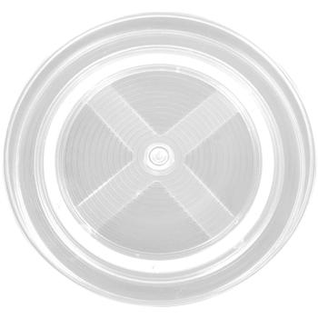 Preview: Kühlschrank-Drehteller Ø 24 cm - Transparenter Organizer für optimale Organisation & leichten Zugriff - Ideal für Küche, Vorratskammer, Bad - PET