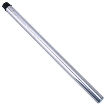 Preview: WC-Bürste aus Edelstahl, praktische und effiziente Toilettenbürste inkl. 3 Bürstenköpfen, Ø 8cm, schwarz, Bürstenkopf austauschbar