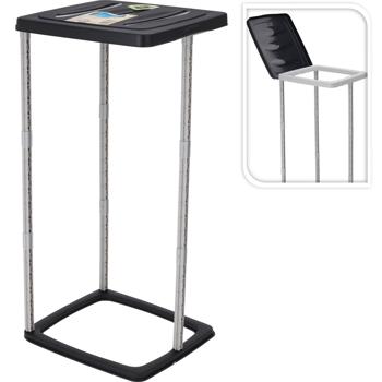 Preview: 2er-Set Abfallsammler mit Deckel 60 Liter - Abfalltrennung & Umweltschutz - 90% recyc. Material - Müllsackhalter robust & leicht - Garten Camping Feste