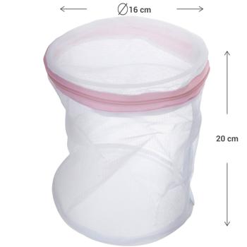 Preview: 2er-Set Wäschenetz mit Reissverschluss - Schützt Wäsche, Schuhe, BHs & Waschmaschine - Sicherer Wäschesack aus 100% Polyester, Ø16x20 cm