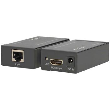 Full-HD HDMI Extender mit Ethernet (1080p): 3D, CEC, DTS & Dolby Digital, anthrazit - Signalverlängerung ohne Qualitätsverlust
