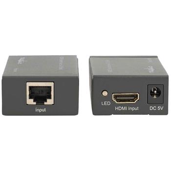 Preview: Full-HD HDMI Extender mit Ethernet (1080p): 3D, CEC, DTS & Dolby Digital, anthrazit - Signalverlängerung ohne Qualitätsverlust