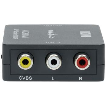 Preview: RCA auf HDMI Konverter - AV zu HDMI Video Audio Adapter 1080p Full HD - für Videorekorder & Spielekonsolen an HDTV - Plug & Play