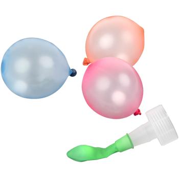 Preview: Bunte Wasserbomben 100 Stk. – Selbstverschliessend & robustes Latex – Spassiges Wasserspiel für Kinder ab 4 Jahren im Garten & auf der Terrasse