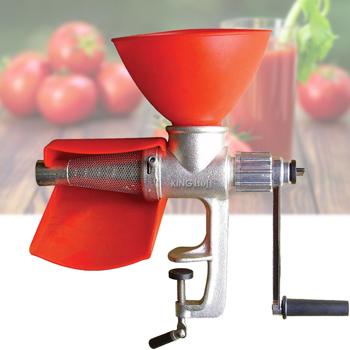 Klassische Tomatenpresse für Tomatensosse, Passiergerät im Retro-Look, rot silber, aus Metall - Robust & praktisch für hausgemachte Sossen & Sugo