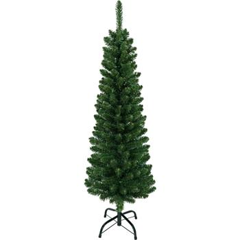 Preview: Künstlicher Weihnachtsbaum 120 cm - Dunkelgrün - Ideal für kleine Räume & Büros - Immer wiederverwendbar - Polyvinyl - Klassische Weihnachtsdeko