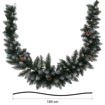 Preview: Weihnachtsgirlande mit Tannenzapfen, 180 cm