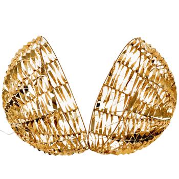 Preview: Weihnachtskugel mit 720 warmweissen Micro-LEDs - Ø 40 cm, Goldfarben, Timerfunktion & IP44 spritzwassergeschützt - Edle Weihnachtsdekoration