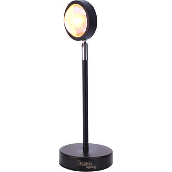 Preview: LED Sonnenuntergang Projektionslicht – 180° schwenkbar, Aluminiumgehäuse – stimmungsvolle Beleuchtung für Deko, Fotos & Ambiente – modern & langlebig