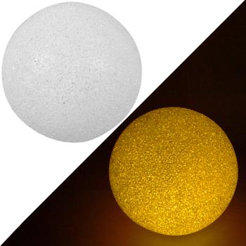 Preview: Leuchtkugel Weihnachtskugel LED warmweiss - Ø 18 x 17,2 cm - Festliche Deko für Adventszeit-Weihnachtsbaum-Fenster - Gemütliches Ambiente - Batteriebetrieben