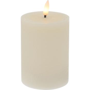 Preview: LED-Kerzen-Set flackernd elfenbein/weiss - 3 Wachs-LED-Kerzen 2 Dinnerkerzen 4 Teelichter - Timer- & Fernbedienung - für gemütliches Heim Weihnachten