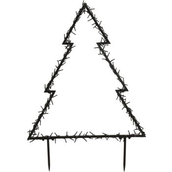 Preview: Gartenstecker Weihnachtsbaum - 175 warmweisse LEDs, 53x75cm, IP44 wetterfest - festliche Aussenbeleuchtung mit Timer für Garten, Balkon & Hof