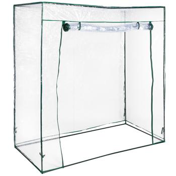 Preview: Folien-Gewächshaus, 170 x 170 x 80 cm, Stecksystem – Einfacher Aufbau, praktisches Gewächshaus für Garten & Balkon