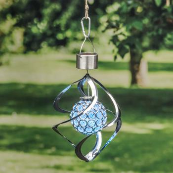 Solar-Windspiel mit Leuchtkugel, RGB, 16 x 23cm