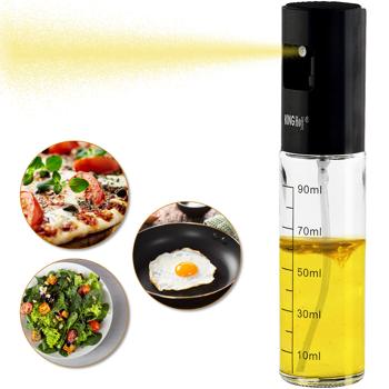 Preview: 2er-Set Präziser Ölsprüher, Essig & Öl, 100ml, für Küche & BBQ – Feine Zerstäubung, gleichmässiges Auftragen, Edelstahl und Glas 