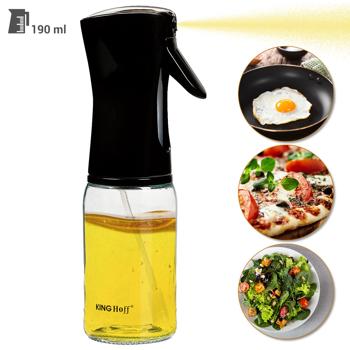Preview: 2er-Set Praktische Sprühflasche für Öl & Essig – 190 ml, fein dosierbar, wiederbefüllbar, modernes Design, ideal für Kochen, Grillen & Salate