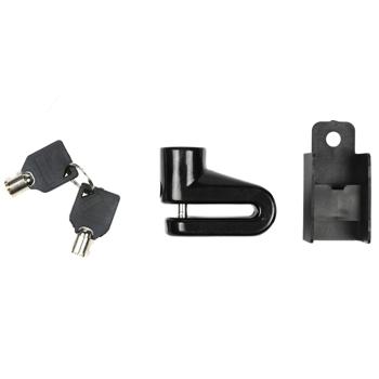 Preview: Bremsscheibenschloss inkl. Halterung - Diebstahlsicherung für Motorrad, Fahrrad, E-Bike, Mofa - gehärteter Stahl, wetterfest, 5.5mm Sicherungsstift