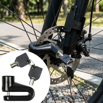 Bremsscheibenschloss inkl. Halterung - Diebstahlsicherung für Motorrad, Fahrrad, E-Bike, Mofa - gehärteter Stahl, wetterfest, 5.5mm Sicherungsstift