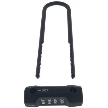 Bügelschloss extra-lang 75x20 cm - Diebstahlsicherung für Velo & Motorrad mit 4-stelligem Zahlencode - Robuster Schlosskörper aus Stahl