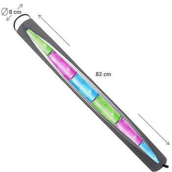 Preview: Getränke-Dosen Kühltasche zum Umhängen (82x8 cm, Grau): Isolierte Kühltasche für Dosen, ideal für unterwegs, mit bequemem Tragegurt